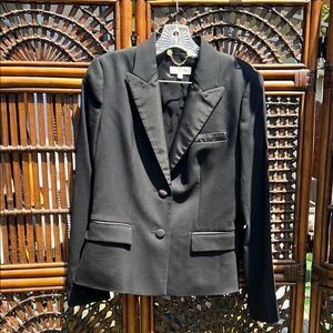 Tory Burch Black Blazer with Gold Accents